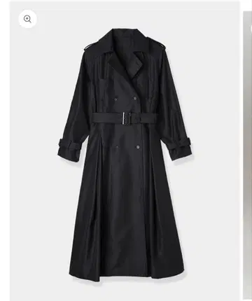 [ 새상품급 ] Belted Flare Trench coat 블랙