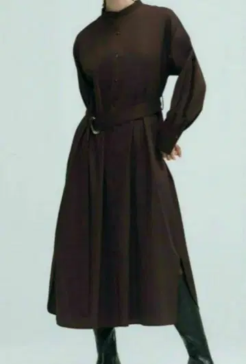 [ 택 포함 새상품 정가 13400엔 ] 긴팔 셔츠 원피스