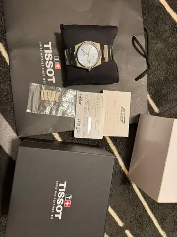 TISSOT PRX POWERMATIC 80 손목시계 아이스 블루