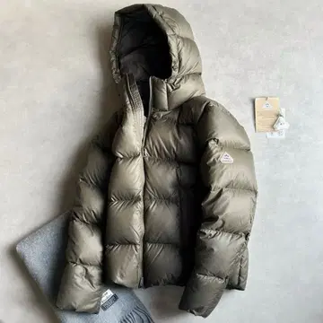 새상품급 PYRENEX 피레넥스//CHALON 다운 코트 남성용 M 카키