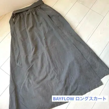 BAYFLOW 베이플로우 롱 스커트 차콜 S 사이즈