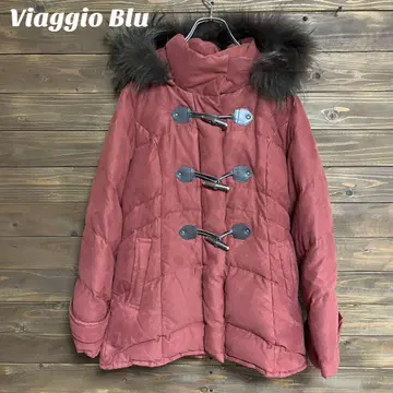 [ 비아지오 블루 ] 다운 자켓 스웨이드 원단 후디 M