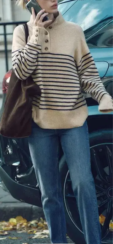 ZARA 하이넥 니트 스웨터