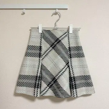 SNIDEL 로빙 체크 미니 스커트
