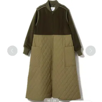 Ray BEAMS RBS 퀼팅 절개 코트