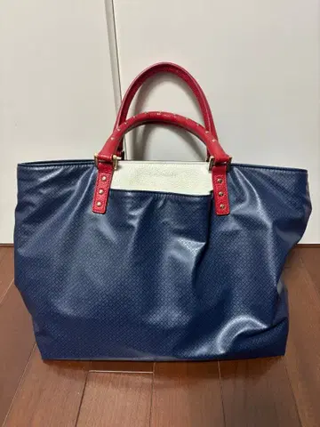 Gherardini 네이비 레드 토트백