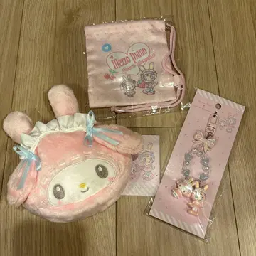 산리오 메조 피아노 마이멜로디 베리에짱 콜라보 파우치 키링