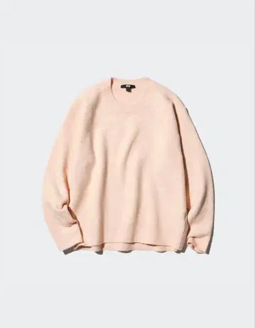 15일 처분 UNIQLO 수플레얀 크루넥 스웨터 핑크