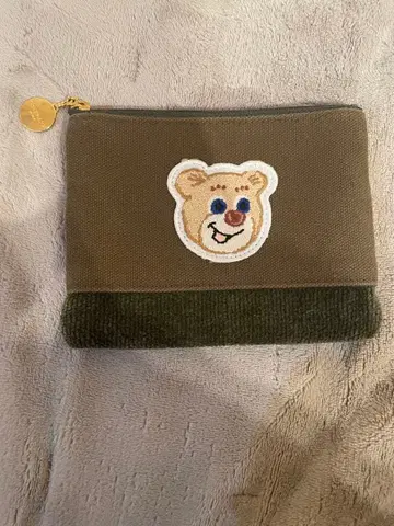 페이러 LOVERARY 곰 자수 파우치 올드 테디