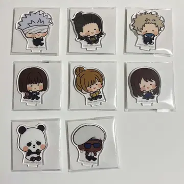 주술회전 냠호페 아크릴 스탠드 8개 세트