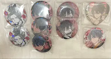 도겐안키 이치노세 시키 홀로그램 캔뱃지 마즐 9점 세트