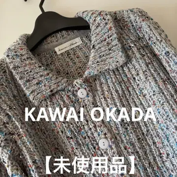 [ 미사용품 ] KAWAI OKADA 가디건 자켓 볼레로풍