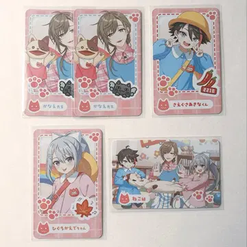 니지산지 유치원 사진풍 카드 고양이조