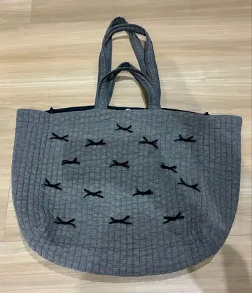 누비백 마더백 토트백 리본