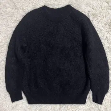 바토너 BATONER 시그니처 크루넥 니트 블랙 M