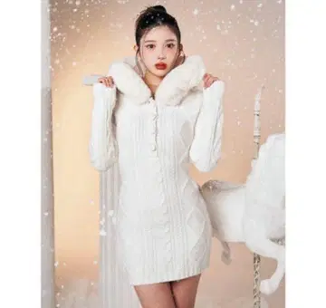 다리치 니트 원피스 free