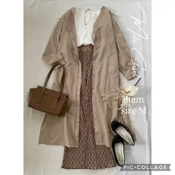 셔츠 원피스 세트 여성 의류 묶음 판매 코디 판매 셋업 M 깔끔한