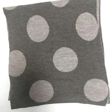 이치 니트 스톨 도트 무늬