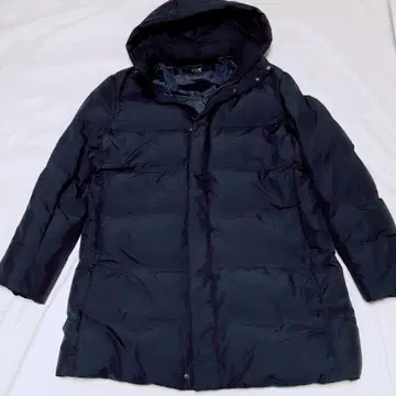 유니클로 남성용 심리스 다운 코트 네이비 XL 경량