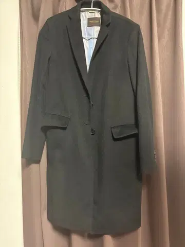 투모로우랜드 컬렉션 블랙 체스터 코트