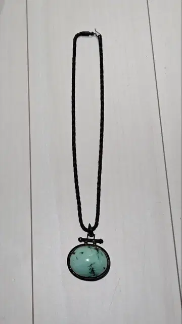 터콰이즈 원형 펜던트 목걸이