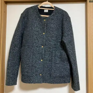 그린 라벨 릴랙싱 라이트 보아 메탈 도트 가디건