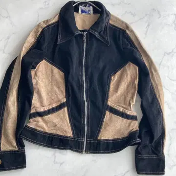 [ 레어 ] 1960s Roncelli 스웨이드 가죽 블루종 자켓