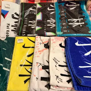 코바야시 유이 머플러 타월 묶음 판매 9점