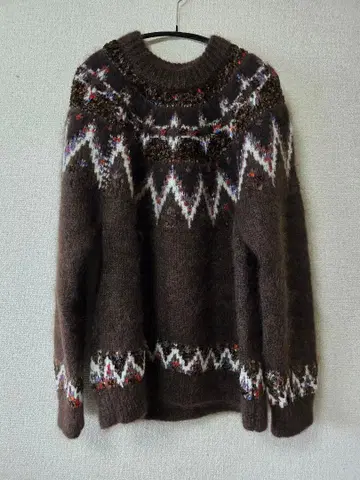 coohem 노르딕 니트 풀오버 모헤어