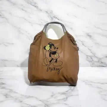 캐릭터 프린트 미니 토트백 브라운 미사용 새상품 인기