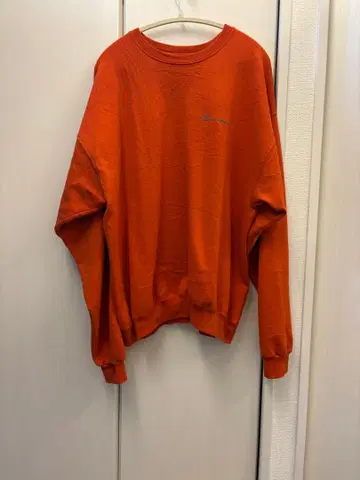 Champion XL 오렌지 맨투맨