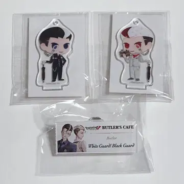 제5인격 백흑무상 아크릴 스탠드 배지 스이파라 버틀러스 카페 네임 배지