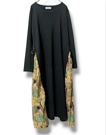 그라니프 구스타프 클림트 키스 사이드 슬릿 원피스 graniph