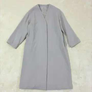 저널 스탠다드 리룸 노카라 코트 라벤더 그레이 38