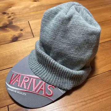 VARIVAS 그레이 챙 달린 니트 모자