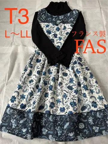 프랑스제 FAS 스트레치 원피스 L~LL 사이즈 정도