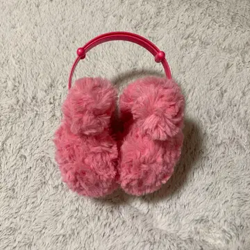 핑크 복슬복슬 귀달이 캡