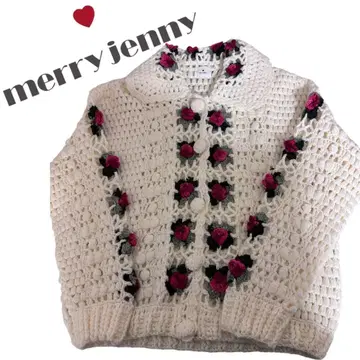 [ 미사용급 ] merry jenny 메리제니 크로셰 가디건