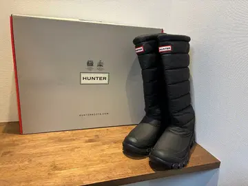 HUNTER 방한 스노우 부츠 블랙 박스 있음 UK6