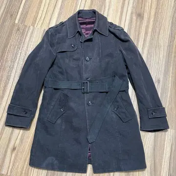 [중고] 수트 컴퍼니 차콜 그레이 트렌치코트