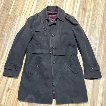 [중고] 수트 컴퍼니 차콜 그레이 트렌치코트