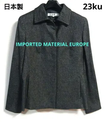 23구 자켓 울 혼방 일본제 다크 그레이 출퇴근 오피스 포멀
