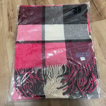 PLAIDIE 울 100% 체크 무늬 머플러