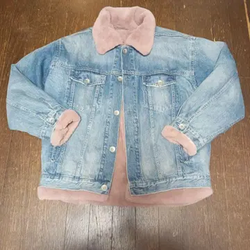 GYDA 3WAY 페이크 데님 퍼 자켓