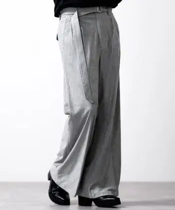 [ CLEL ] 더블 테크 페이드 벨티드 팬츠