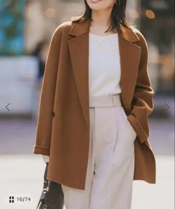 NOBLE Super160s 체스터 미들 코트