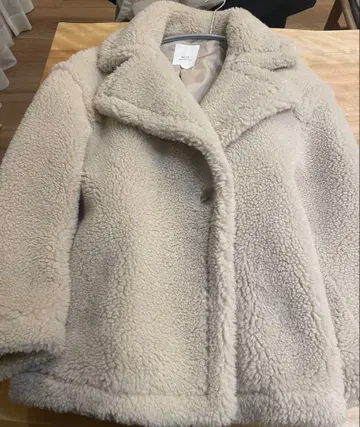 NUS 누스 테디 보아 코트 베이지