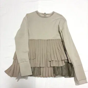 [새상품급!] 마릴린 문 플리츠 긴팔 상의 베이지 F