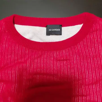 JIL SANDER 레드 니트 스웨터