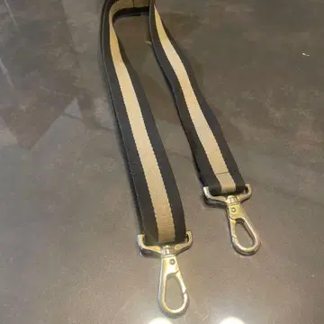 라빠르망 스트라이프 벨트 블랙x베이지(카키)